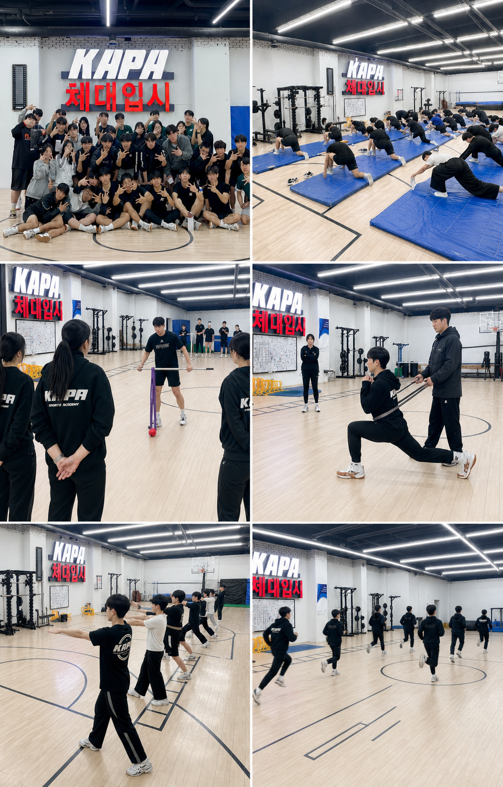 KAPA 체대입시 대전교육원 실전 수업 장면 모음